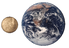 Comparaison des tailles de Mercure et de la Terre